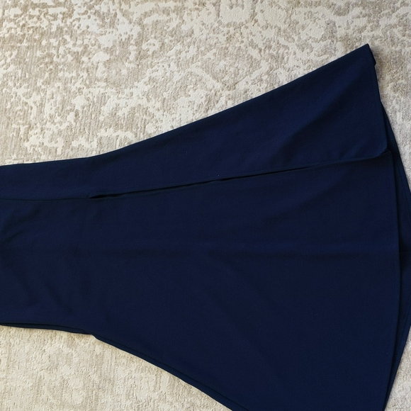 My Michelle Ruched Slit Maxi Skirt Junior 1 Navy - Picture 5 of 16